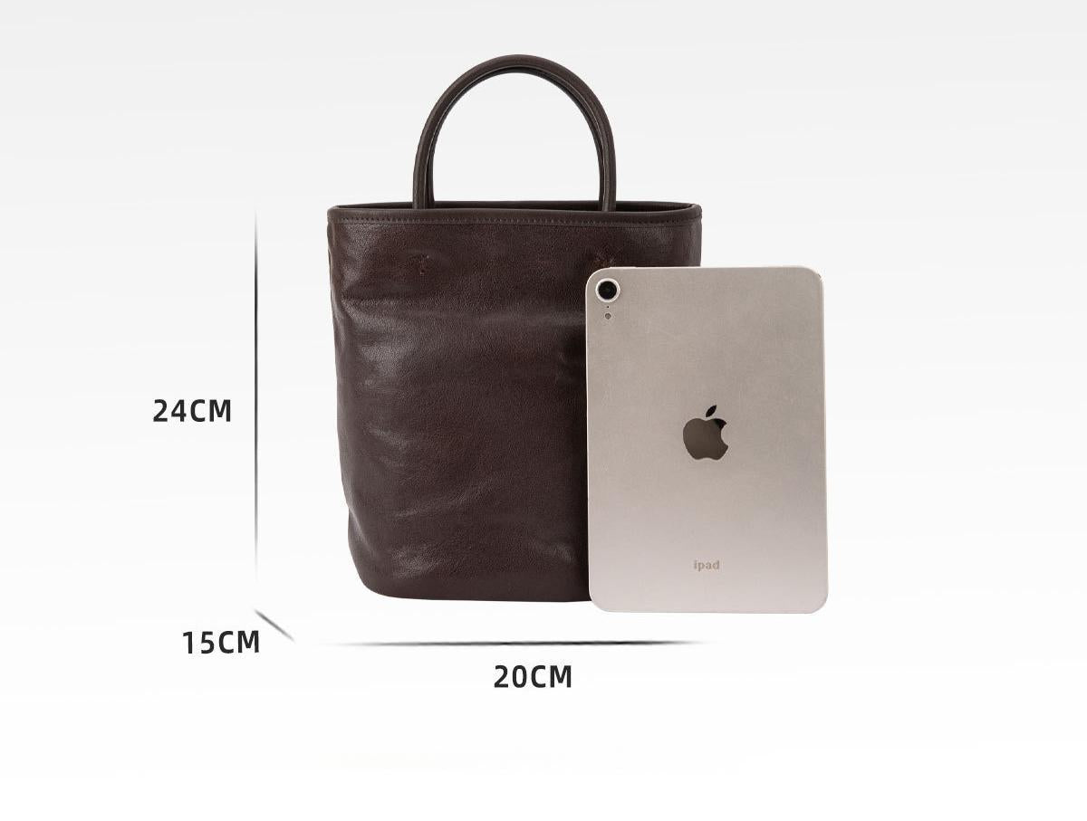 Portable bucket bag 2024 autumn and winter new high-end niche genuine top-layer cowhide crossbody shoulder bag