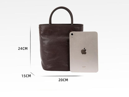 Portable bucket bag 2024 autumn and winter new high-end niche genuine top-layer cowhide crossbody shoulder bag