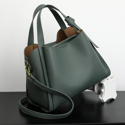 2025 basket high-end shoulder bag, versatile bucket shoulder bag