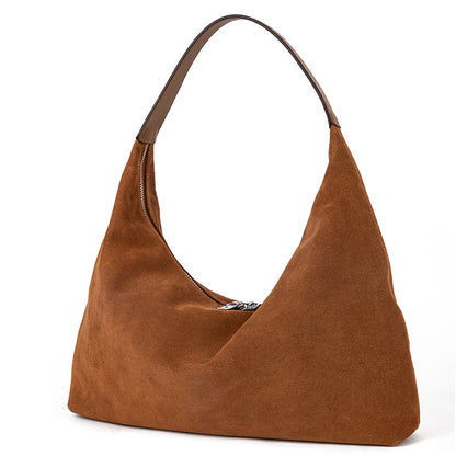 Dumpling bag for women, new style for autumn and winter, high-end niche genuine cowhide shoulder underarm bag