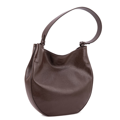 Underarm bag for women top-layer genuine cowhide,