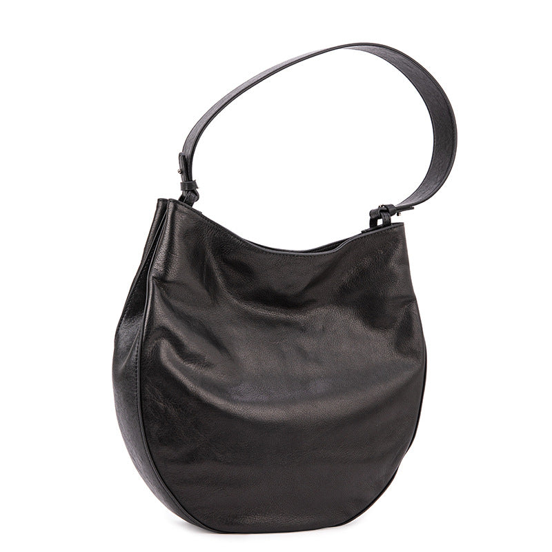 Underarm bag for women top-layer genuine cowhide,