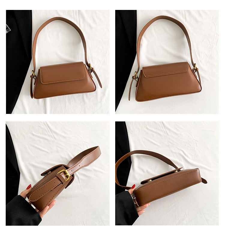 2025 new style fashion small square bag this year popular texture solid color shoulder underarm bag