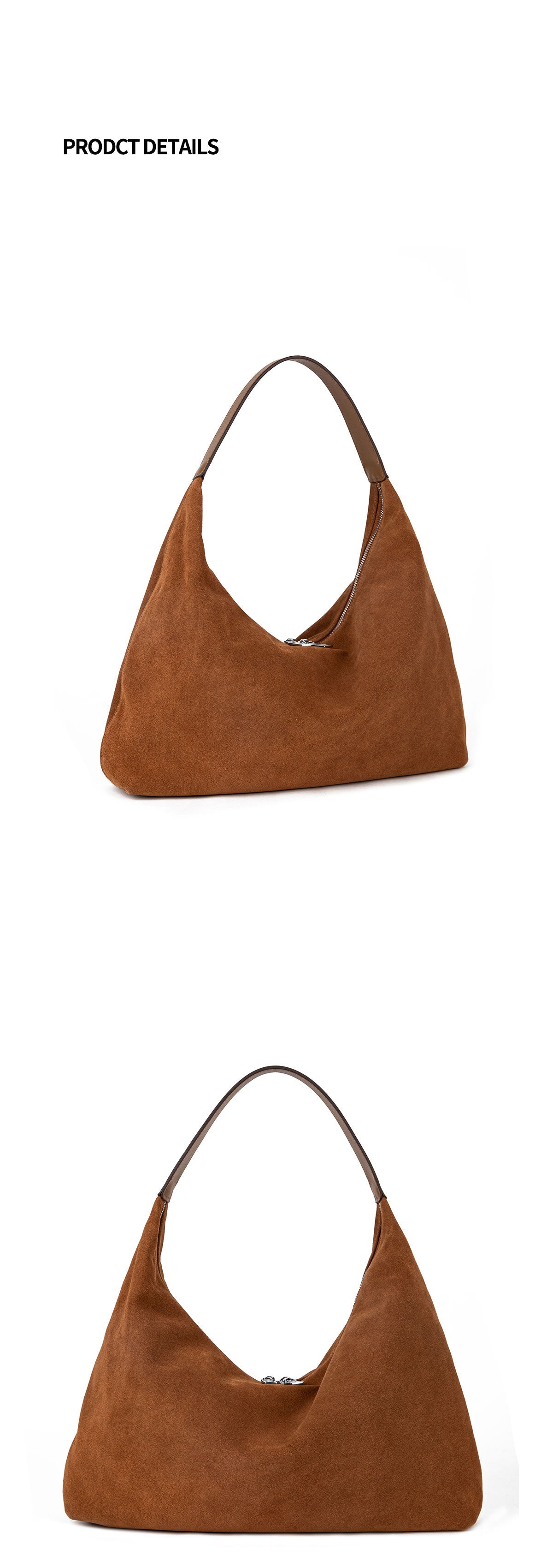 Dumpling bag for women, new style for autumn and winter, high-end niche genuine cowhide shoulder underarm bag