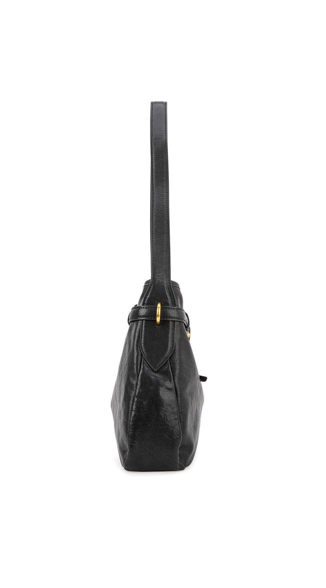 Black underarm bag, top layer genuine cowhide, soft, high-quality texture, niche crossbody commuter shoulder bag for women