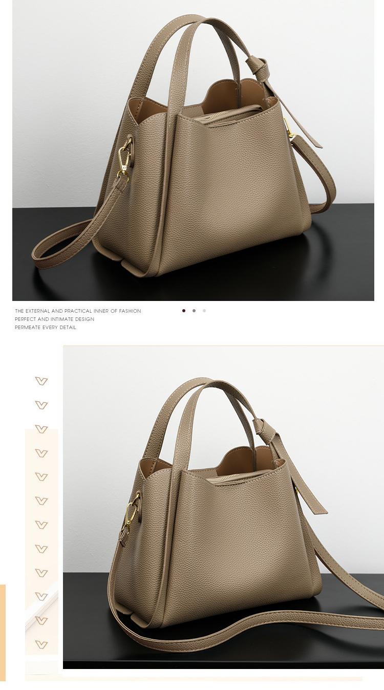 2025 basket high-end shoulder bag, versatile bucket shoulder bag