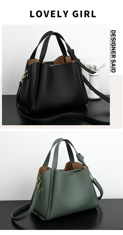 2025 basket high-end shoulder bag, versatile bucket shoulder bag