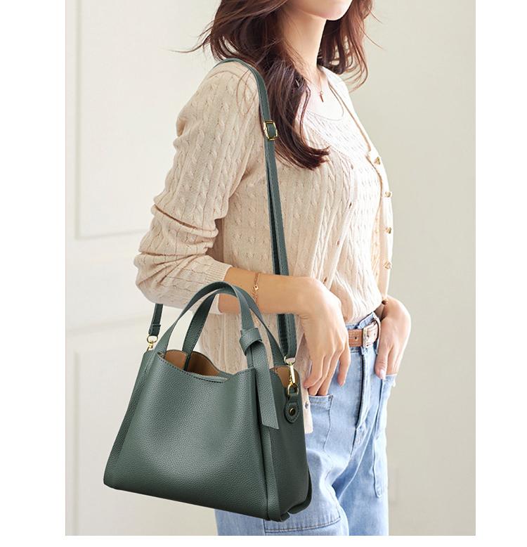 2025 basket high-end shoulder bag, versatile bucket shoulder bag