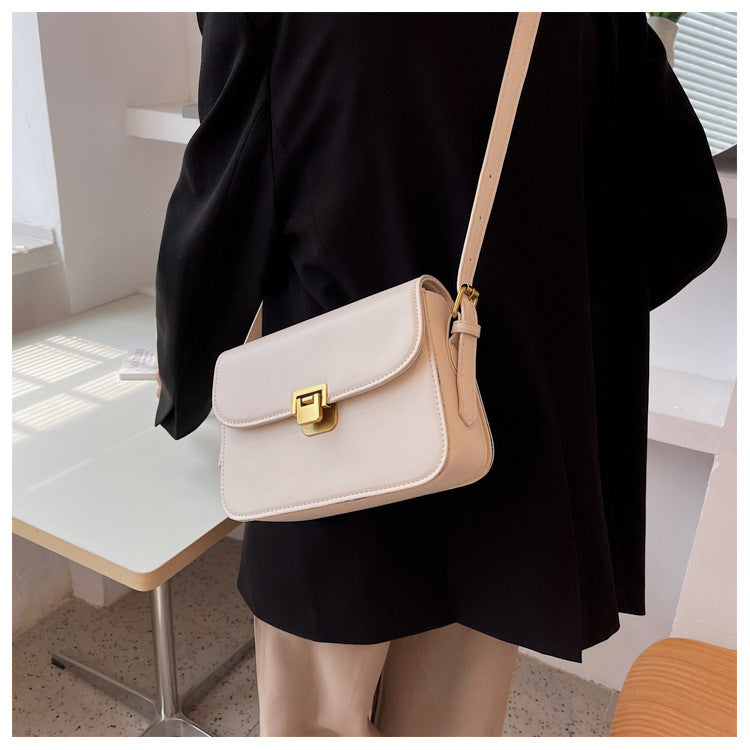 2025 new versatile texture niche crossbody bag single shoulder square small bag