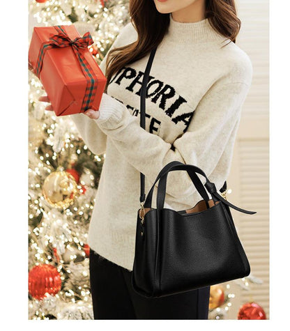 2025 basket high-end shoulder bag, versatile bucket shoulder bag