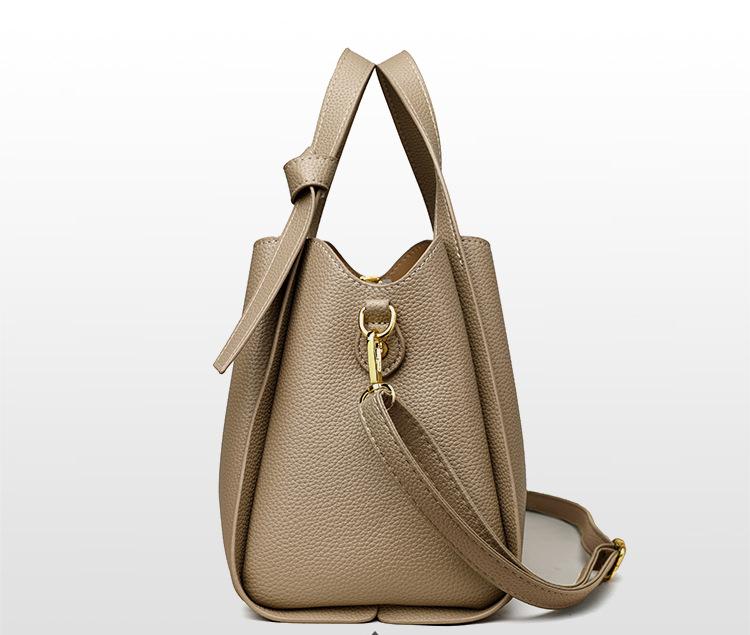 2025 basket high-end shoulder bag, versatile bucket shoulder bag