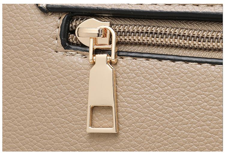 2025 new style small square bag for women, fashionable soft leather, single shoulder messenger bag, solid color