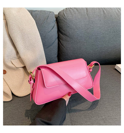 2025 new style fashion small square bag this year popular texture solid color shoulder underarm bag