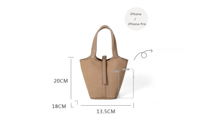 Bags Women's Bags 2021 Autumn and Winter New Crossbody Deerskin Bucket Bag Vegetable Basket Trend Retro Design Handbag